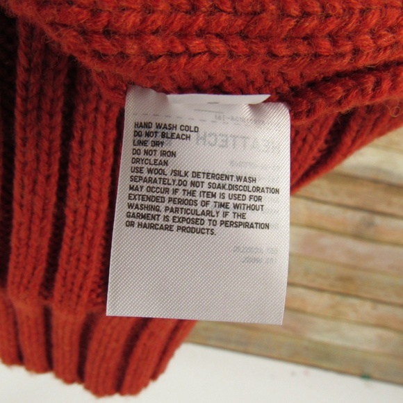 HEATTECH Burnt Orange Knit Hat Adult O/S - Picture 8 of 8